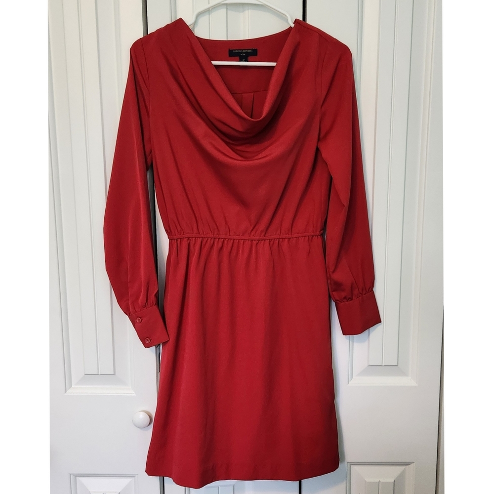 Banana Republic Career Deep Red Dress 4p
